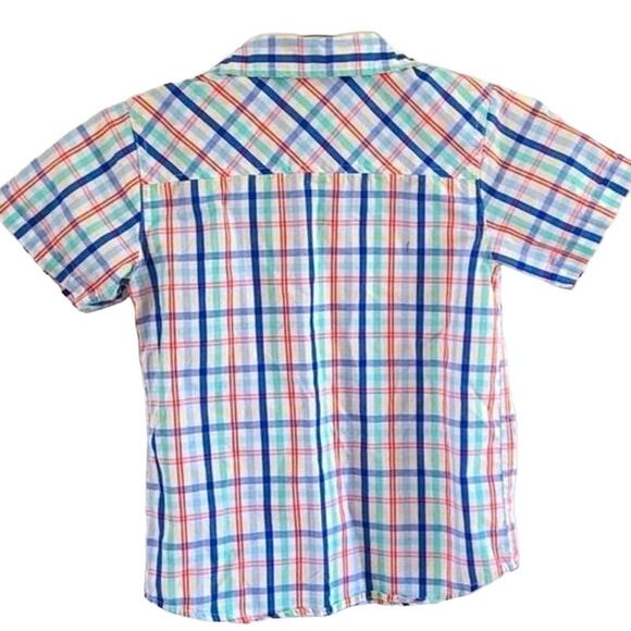 Excellent condition Kids Headquarters Boys Multicolor Plaid Button Shirt Size 6 - Picture 5 of 7